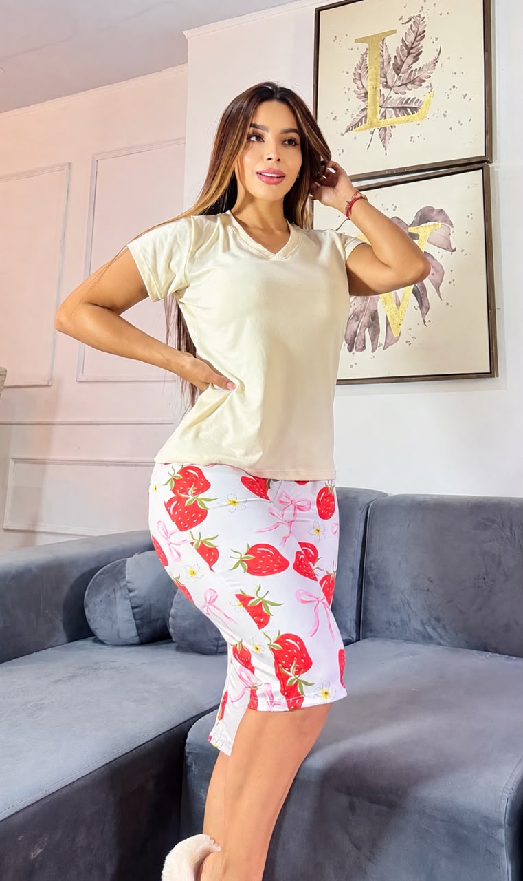 Pijama Camisas Capri 	Fogosa